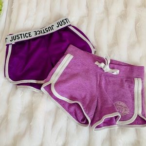 Justice Shorts size 5 and 6